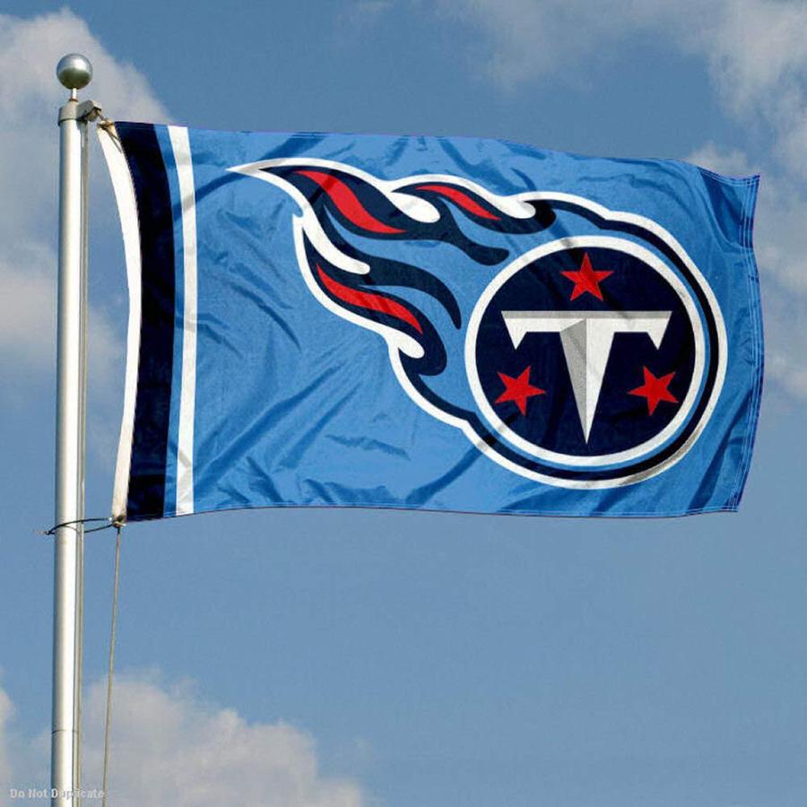 FANMATS Tennessee Titans Blue 4 Ft. X 6 Ft. Plush Area Rug 38343 - The