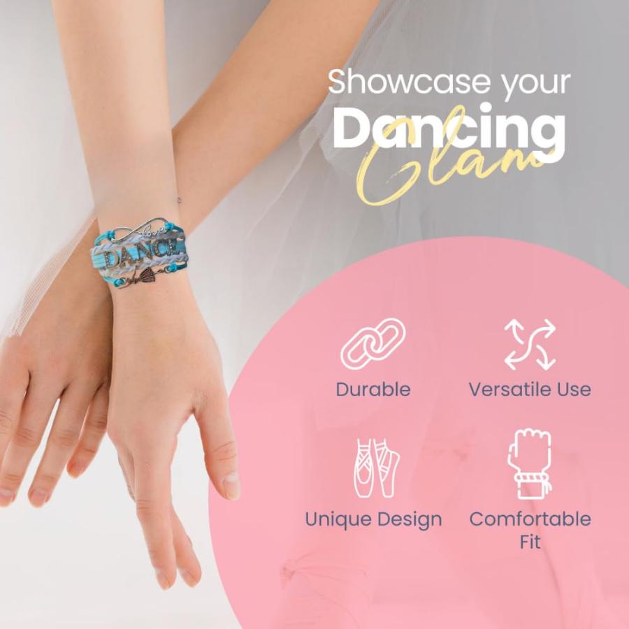 Infinity Collection Dance Bracelet- Dance Jewelry - Rhinestone Dance Bracelet for Dance Recitals｜kame-express｜02