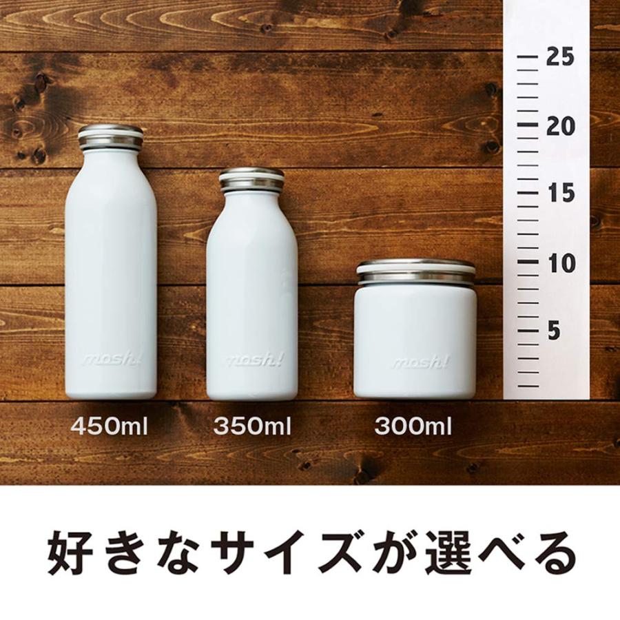 Mosh! DMMB450SV Vacuum Insulated Screw Type Mug Bottle 0.1 gal (0.45 L) Silver｜kame-express｜06