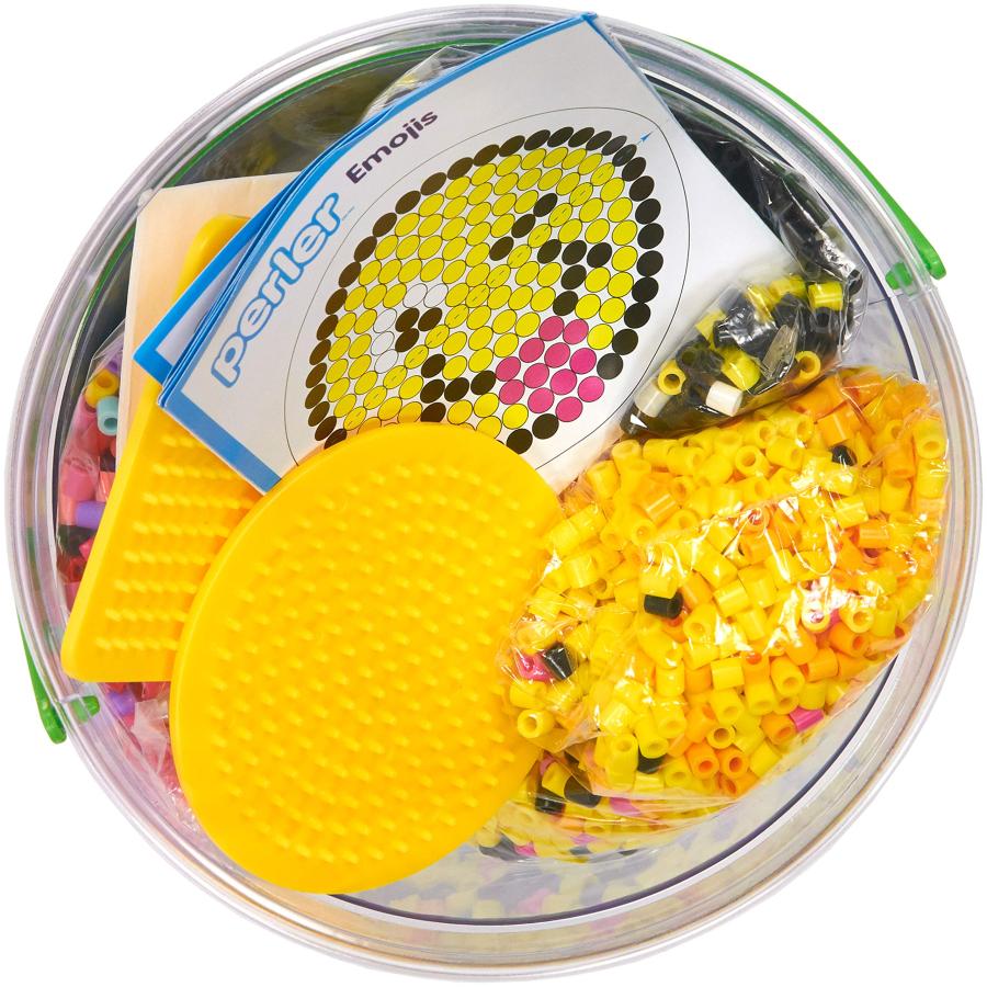 Perler Beads Emoji Bucket 8500pc 6.5''L x 6.5''W x 6''H Small｜kame-express｜03
