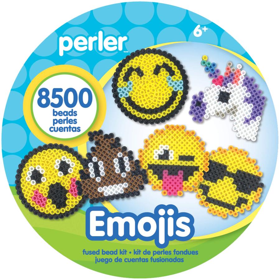 Perler Beads Emoji Bucket 8500pc 6.5''L x 6.5''W x 6''H Small｜kame-express｜06