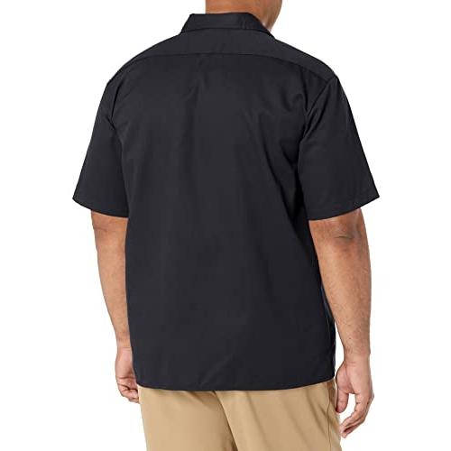 Dickies mens Short-sleeve Work Shirt Black Extra Large｜kame-express｜02
