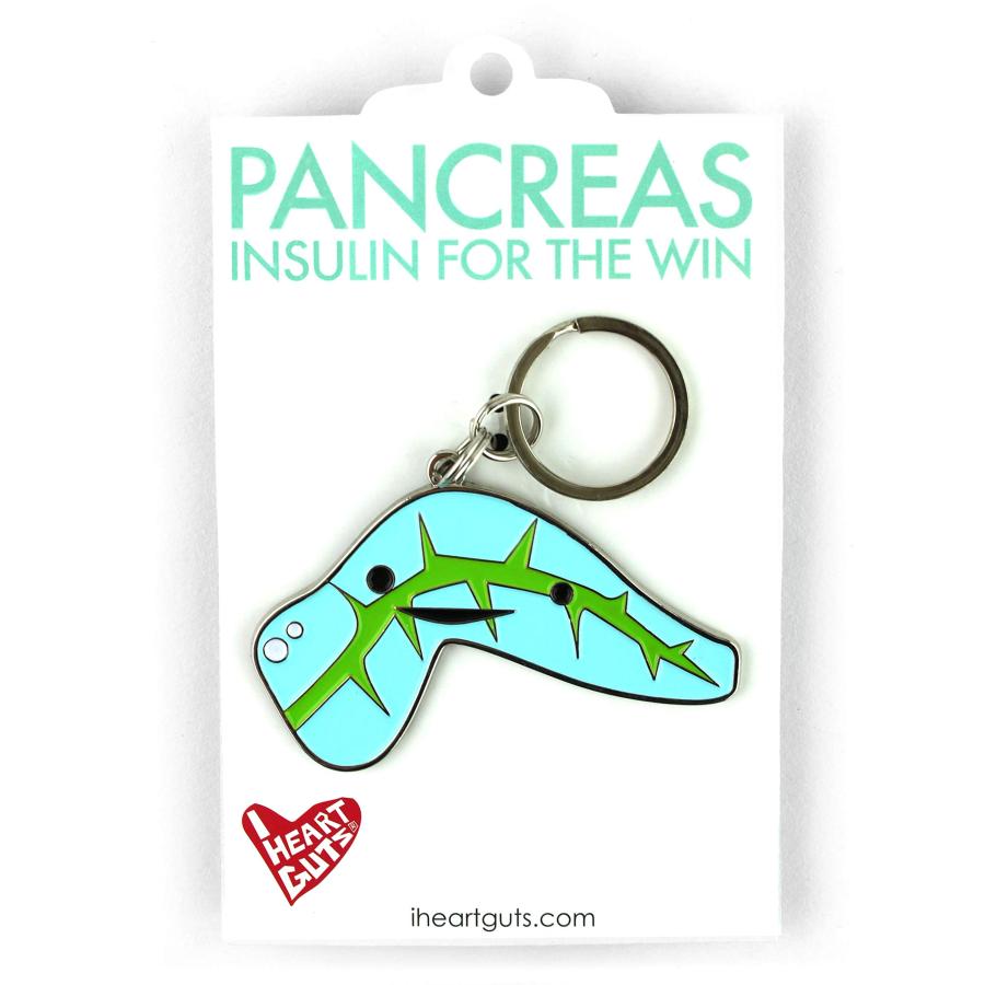 I Heart Guts Pancreas Keychain - Sweet On You - 2.6 Engraved Enamel Metal Keychain｜kame-express｜02