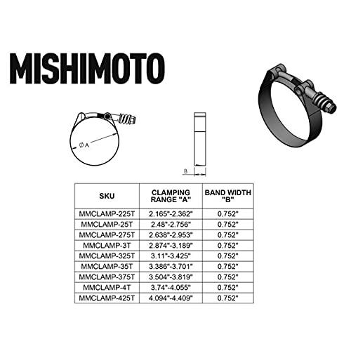 Mishimoto mmclamp-25t t-bolt morsetto in acciaio INOX Constant Tension