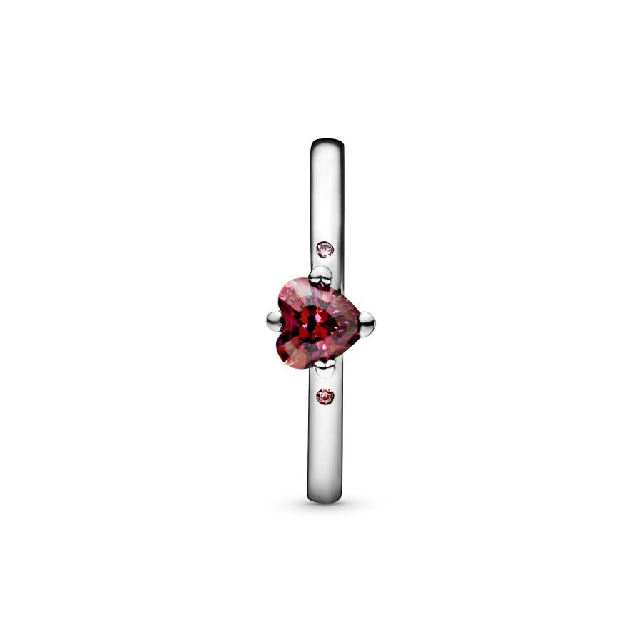 Pandora You & Me Sparkling Red Heart Ring - Sterling Silver Ring for Women - Layering or Stackable Ring - Gift for Her -｜kame-express｜03