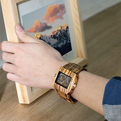 想像を超えての Bewell W021 Cデュアル時間表示木製腕時計メンズの四角形ダイヤル腕時計 ゼブラウッド Ys かめよしエクスプレス 通販 Yahoo ショッピング 最も優遇 Manzanaresgener Com Ar