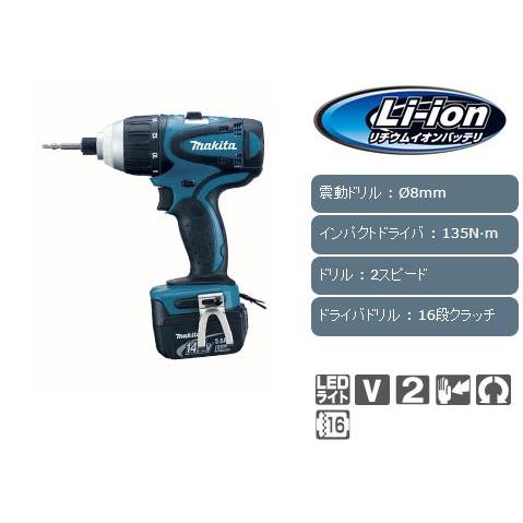マキタ 14.4V充電式4モードインパクトドライバTP130DZ(青本体のみ 