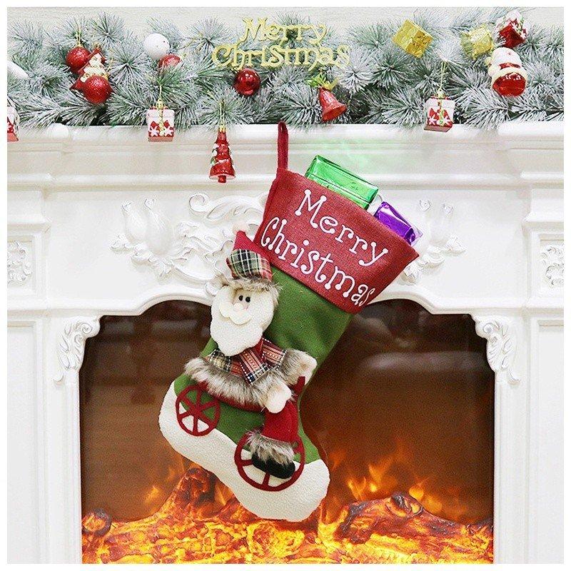 人気no 1 クリスマス飾り ソックス プレゼント サンタソックス パーティーグッズ サンタクロース 雪だるま 壁掛け Shipsctc Org