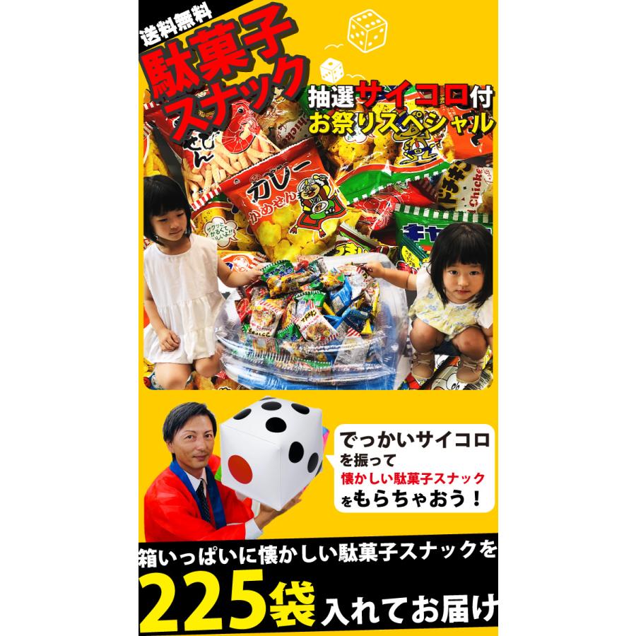 駄菓子スナック うまい棒☆メガ盛り225点詰合せセット（プール+ポンプ+