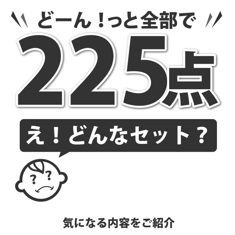 ランキング入り★駄菓子ワンツースリーセット！　駄菓子合計225点入 詰め合わせセット　送料無料 バラまき つかみどり お菓子 詰め合わせ｜kamejiro｜03