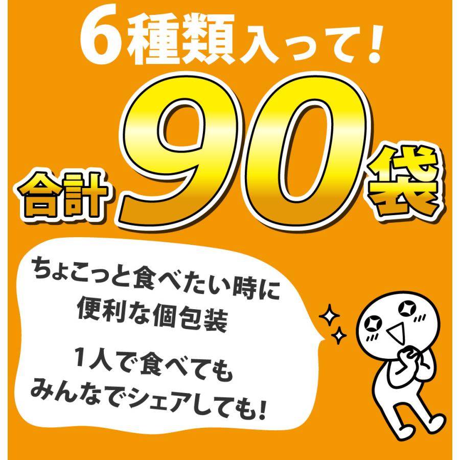 ハッピーターン カレーせん ぽたぽた焼 など入った6種類90袋 詰め合わせ セット せんべい ギフト 煎餅 送料無料 駄菓子詰め合わせ｜kamejiro｜03