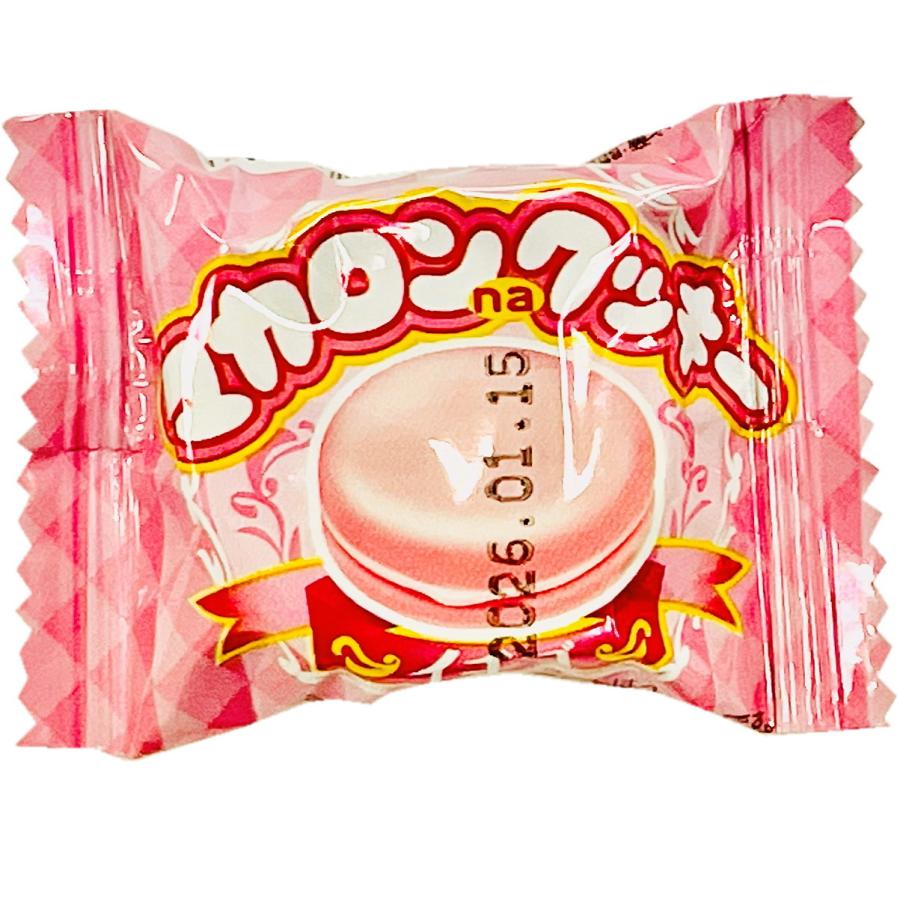 500円 送料無料 やおきん マカロンクッキー イチゴ 180g（約27個入