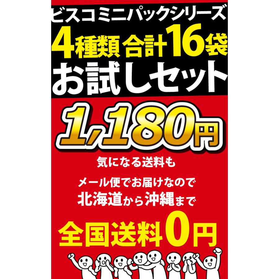 ビスコ ミニパック 4種類お試しセット 1袋（5枚入）×合計16袋 ゆう