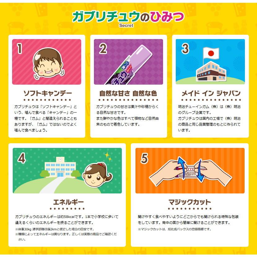 明治（meiji） 明治チューイング 季節限定 ガブリチュウ 4種類 合計40