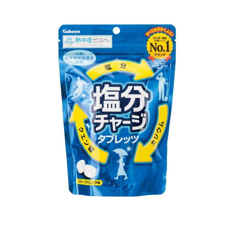 Kabaya カバヤ 塩分チャージ タブレッツ スポーツドリンク味 ＆ 塩