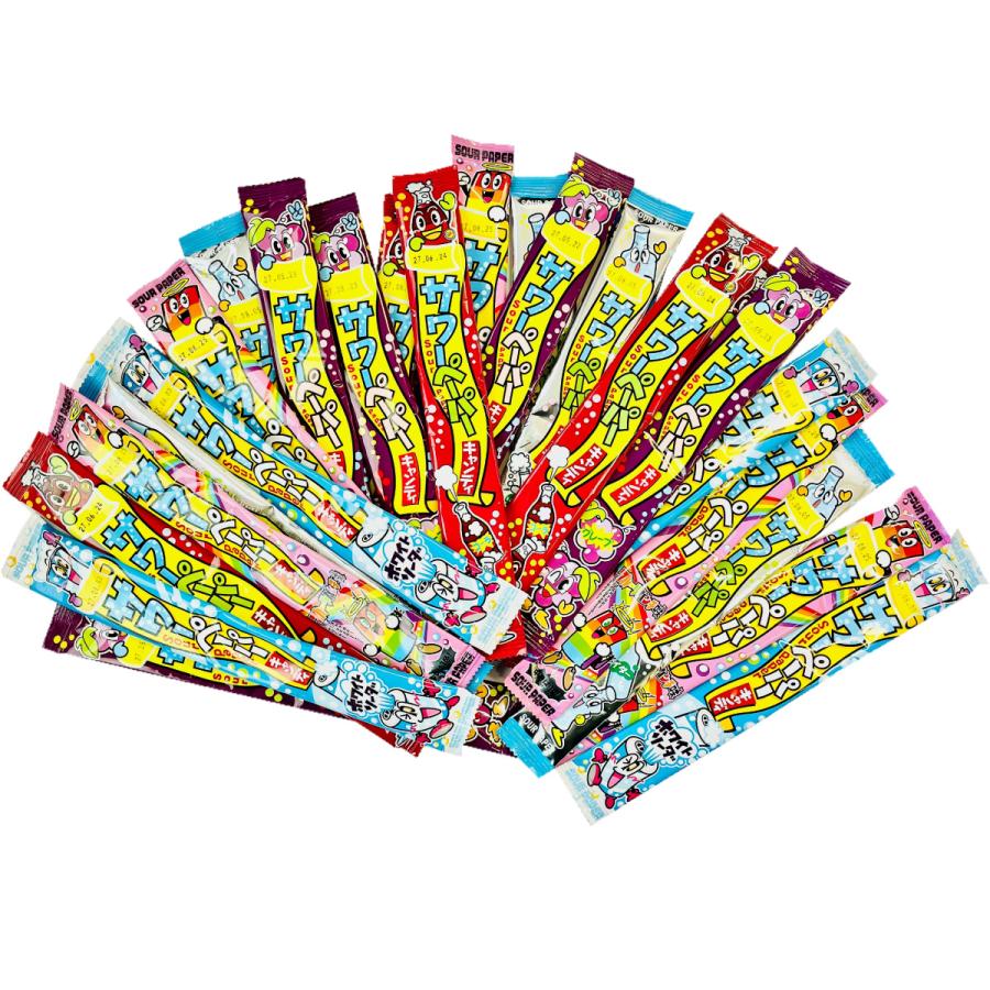 やおきん サワーペーパーキャンディ 5種類合計30個 詰め合わせセット