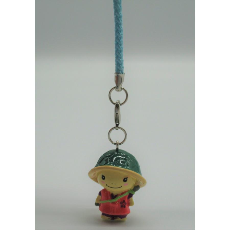 明智かめまる立体ストラップ・ブルー : かめまるマート Yahoo!店