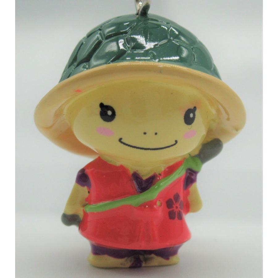 明智かめまる立体ストラップ・ブルー : かめまるマート Yahoo!店