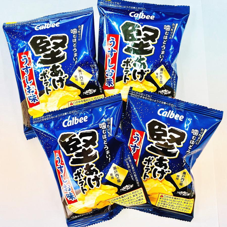 カルビー（Calbee） 堅あげポテト うすしお味 小袋80袋 送料無料 大量 
