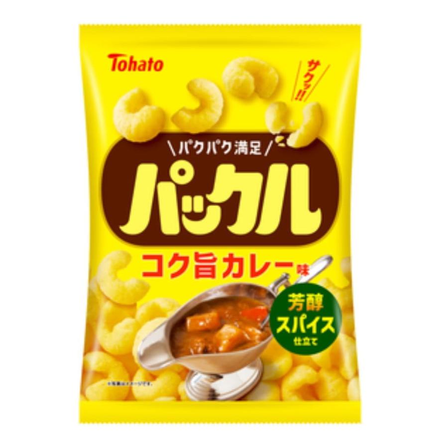 カレー　スナック菓子詰め合わせセット 東ハト パックル コク旨カレー味 1袋（57g）×12袋 ポイント消化 訳あり