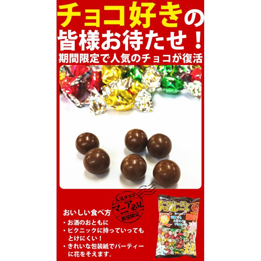チーリン製菓 オールシーズン チョコレート 1袋（80g）×3袋 ゆう