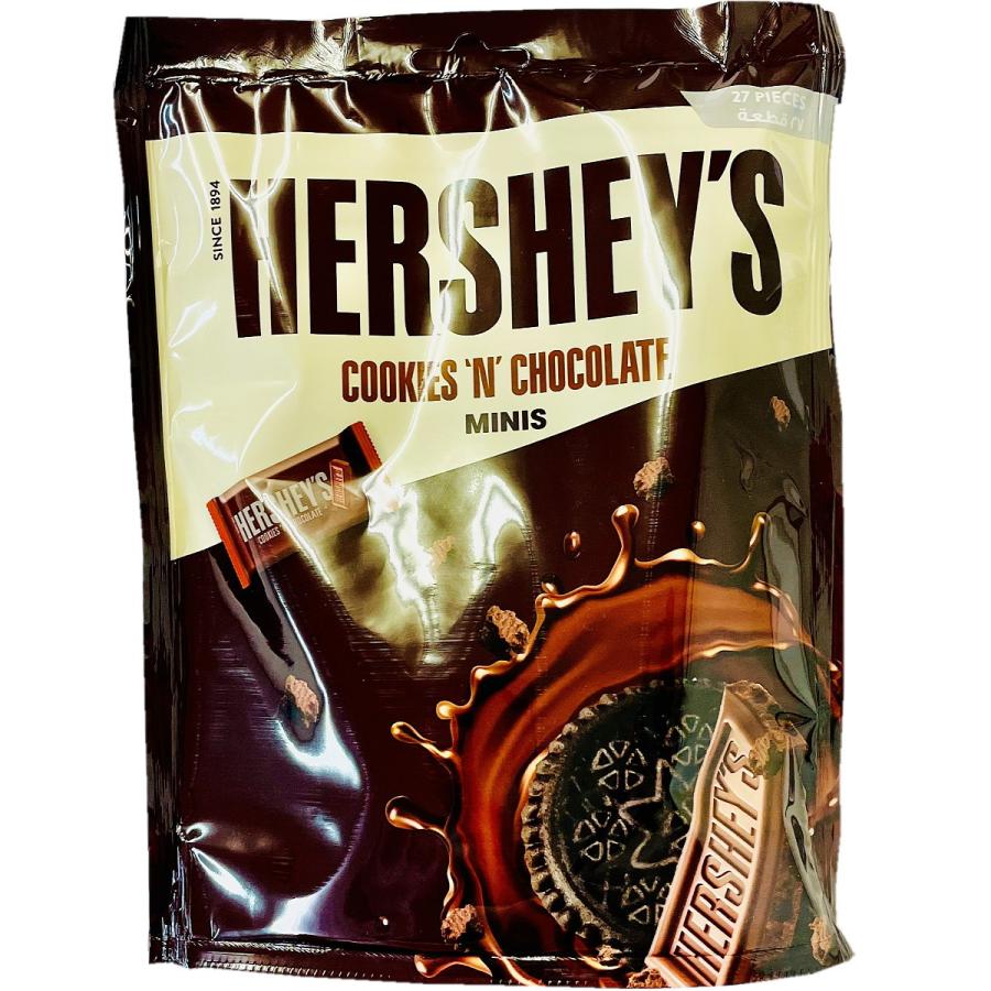ハーシー 「 クッキー＆チョコレート 」と「 クッキー＆クリーム 」 ミニズ 合計2袋（バラで合計56枚入）　ゆうパケット便　メール便　送料無料 | HERSHEY'S | 03