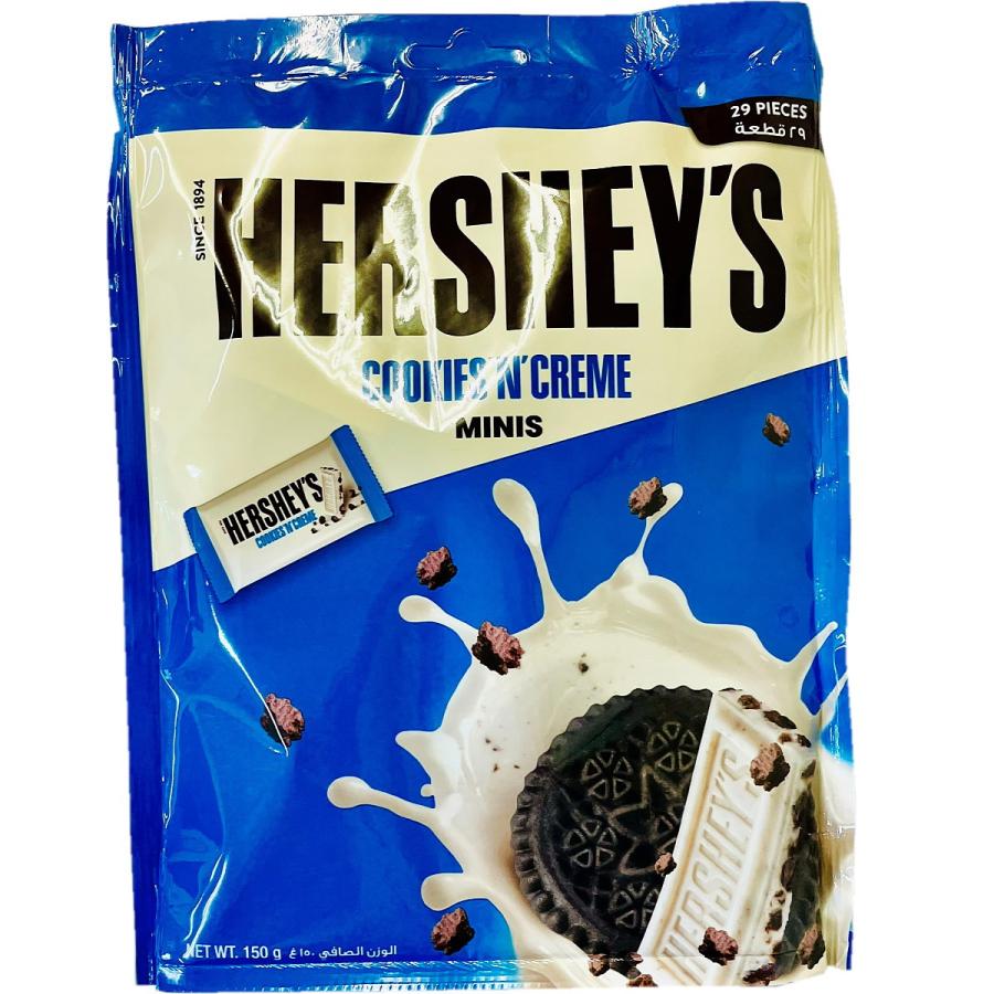 ハーシー 「 クッキー＆チョコレート 」と「 クッキー＆クリーム 」 ミニズ 合計2袋（バラで合計56枚入）　ゆうパケット便　メール便　送料無料 | HERSHEY'S | 06