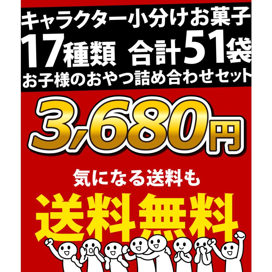 キャラクター小分けお菓子17種類合計51袋詰合せセット お子様のおやつの時間ですよ♪　大量 お菓子 まとめ買い 販促品 景品 お菓子 ギフト 送料無料 | Befco | 03