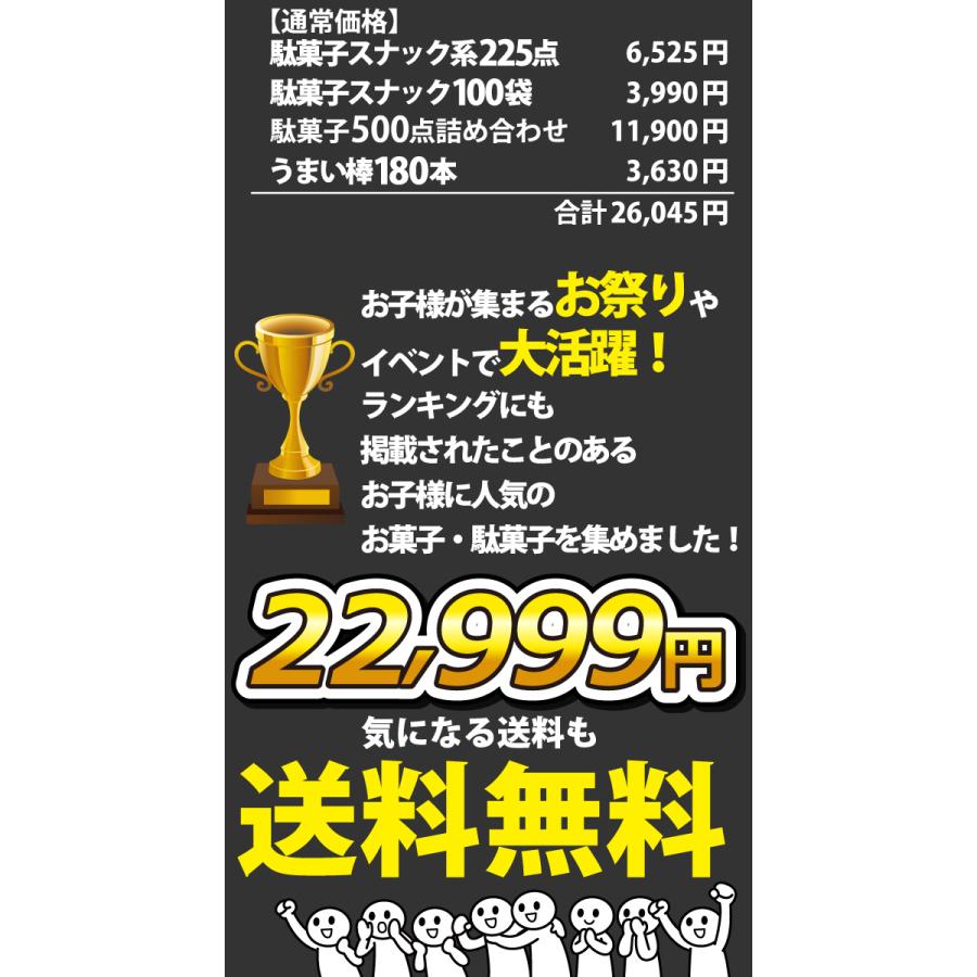 ランキング入り☆大盛り！合計1005点入 駄菓子ワンツースリーセット