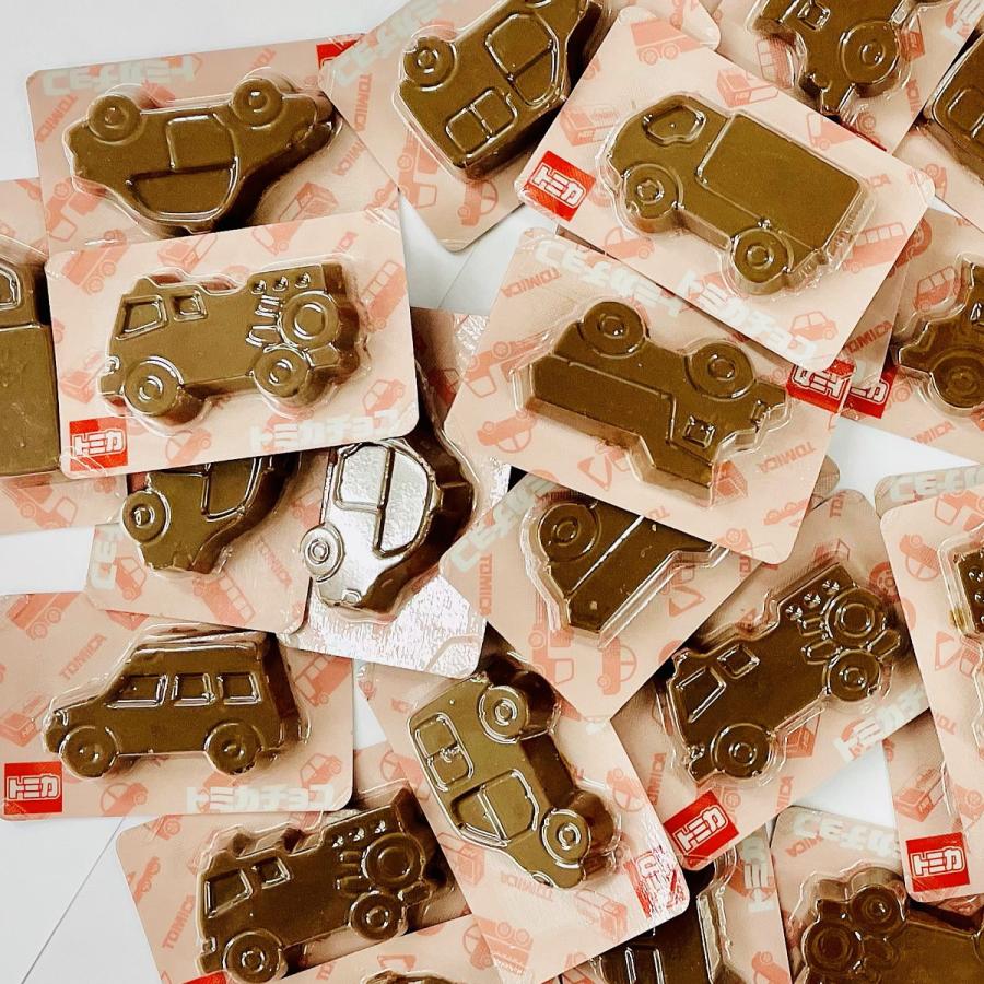 TANSEIDO 男の子に大人気のトミカセット！ トミカチョコ ＆ チョコ