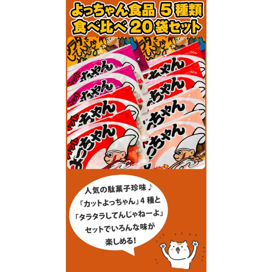 よっちゃん よっちゃん食品 5種類合計20袋 食べ比べ詰め合わせセット