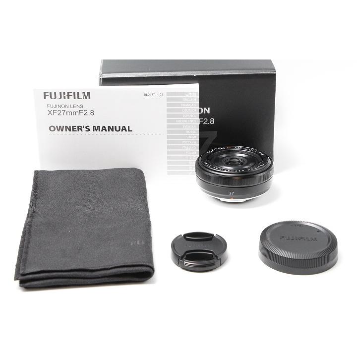 ☆新品級☆FUJIFILM 単焦点広角レンズ XF27mmF2.8 B ブラック | 