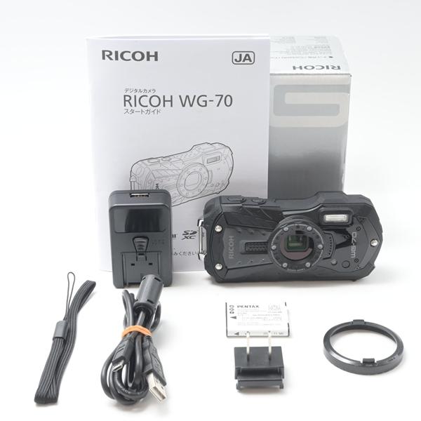 リコー RICOH WG-70 ブラック 防水デジタルカメラ | RICOH WG