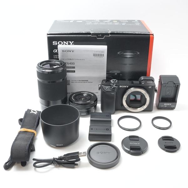 ソニー SONY α6400 ダブルズームレンズキット ILCE-6400Y B | 