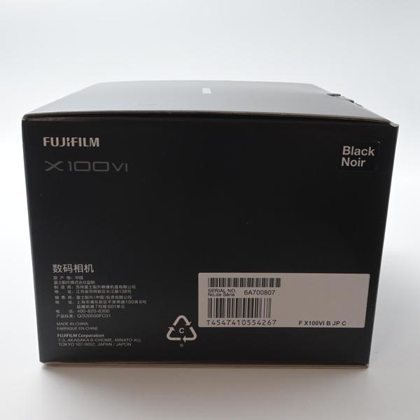フジフイルム FUJIFILM X100VI ブラック X100VI-B JP 日英二言語モデル |  | 03
