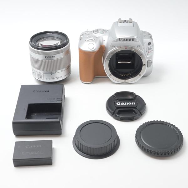 キヤノン Canon EOS Kiss X9 シルバー レンズキット EF-S18-55 F4 STM付属[美品B] | 