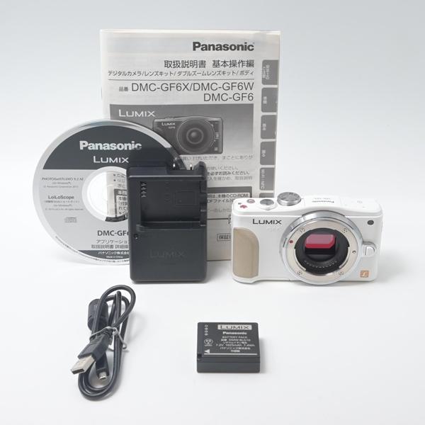 パナソニック Panasonic LUMIX DMC-GF6-W ボディ ホワイト[美品B] | 