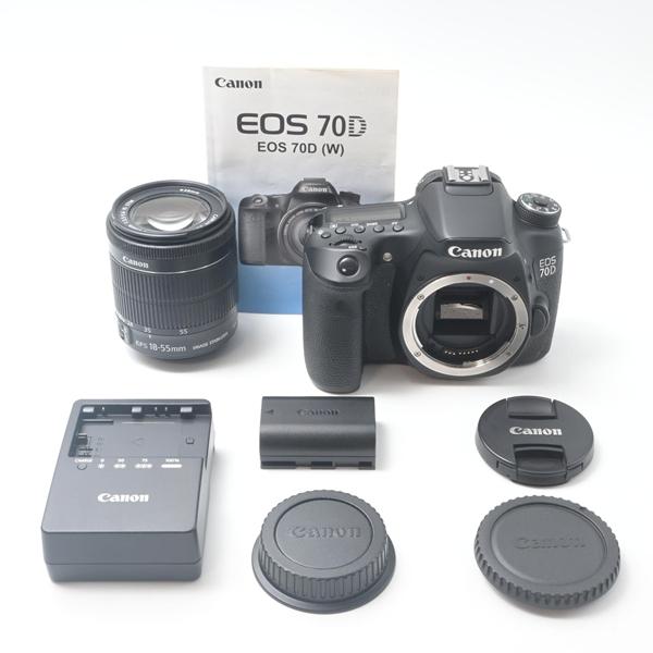 キヤノン Canon EOS70D レンズキット EF-S18-55mm F3.5-5.6 IS STM 付属[美品B] | 