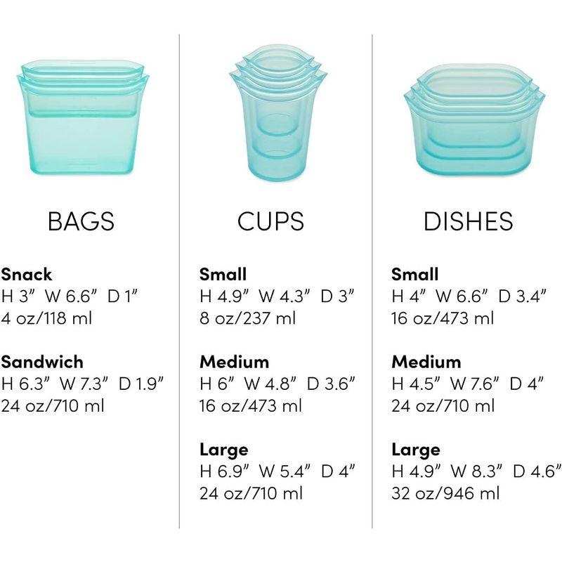 ジップトップ) Zip Top 再利用可能100%シリコン製食品保存袋・容器