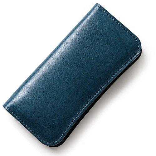 高級素材使用ブランド 東京下町工房 栃木レザー本革 Blue 日本製 職人手作り 長財布 長財布 Foundationswellness Net