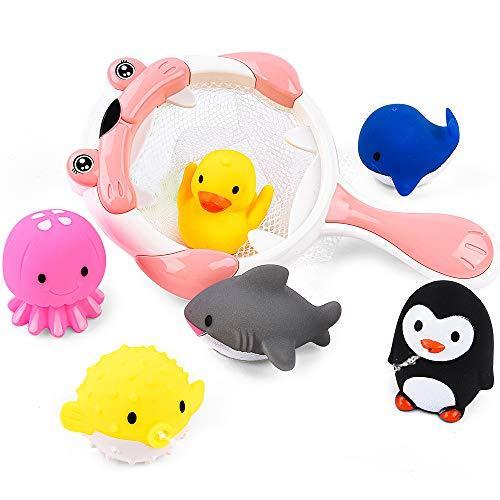 ランキング上位のプレゼント 幼児 お風呂 噴水 動物すくい かわいい シャワー 子供 赤ちゃん 水遊びおもちゃ おもちゃ お風呂 Joygrow 魚網 ペンギン クジラ アヒル お風呂のおもちゃ Www Sustentec Com Br