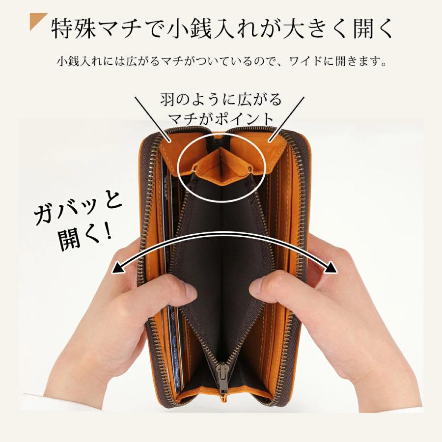 亀登鞄製作所 長財布 メンズ 財布 本革 クレイジーホースレザー 大容量