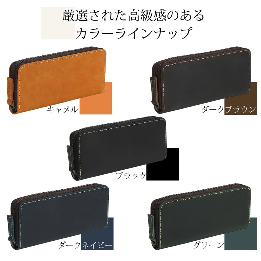 亀登鞄製作所 ペンケース 2本用 筆箱 本革 クレイジーホースレザー