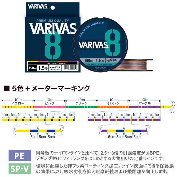 バリバス [1] アバニ キャスティングPE マックスパワーX8 300m 4号｜kameya-ec1｜03