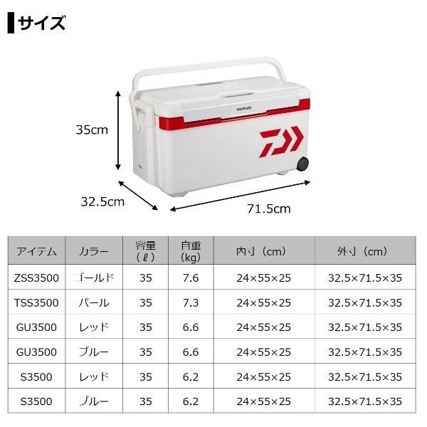 ポイント10倍 ダイワ [90] プロバイザートランクHDII GU3500 ブルー｜kameya-ec1｜05