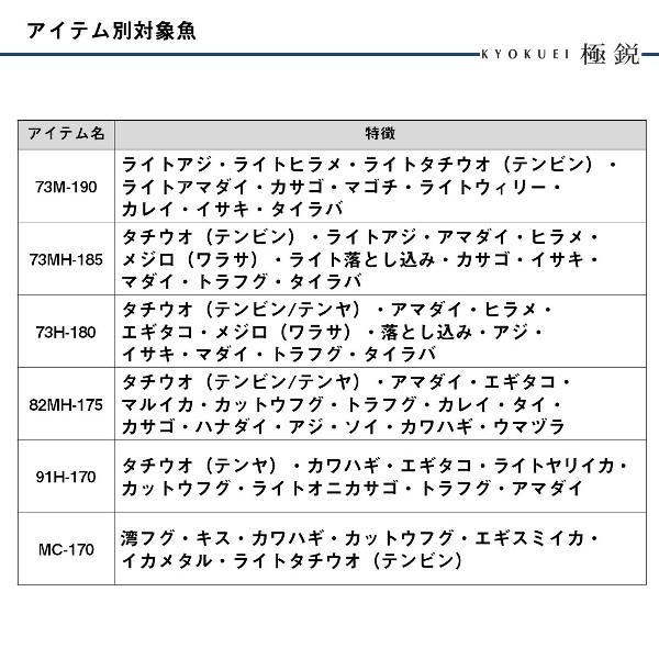 DAIWA（ダイワ） [90] 25 極鋭 LG (ライトゲーム) 73MH-185 (G1