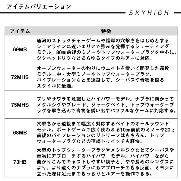 ダイワ [90] 25 スカイハイ ボートゲーム 73HBの画像