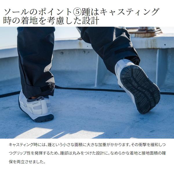 シマノ [90] 24 ボートゲーム ドライデッキシューズ FS-030X グレー 27.0cm｜kameya-ec1｜08