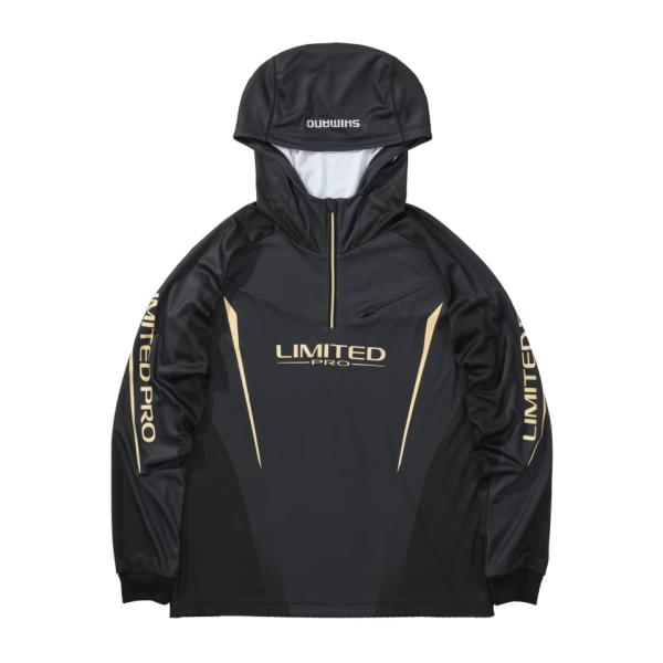 シマノ リミテッドプロ ハーフジップフーディ SH-124Y リミテッドブラック シマノ（SHIMANO） [90] 25 リミテッドプロ ハーフジップフーディ SH