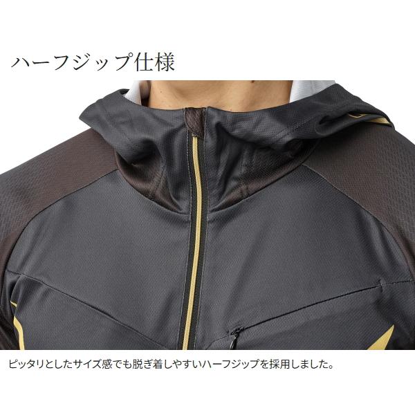 ポイント15倍 シマノ [90] 25 リミテッドプロ ハーフジップフーディ SH-124Y リミテッドブラック Mの画像